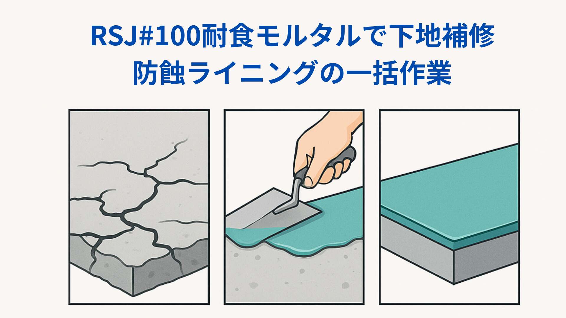 樹脂モルタルによるコンクリート防蝕の基礎知識｜施工ポイントと耐久性アップの秘訣